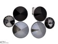 Czarne kolczyki trzy kryształy, srebro 925, okrągłe kryształy Swarovski®