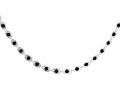 Srebrny naszyjnik z czarnymi kryształkami Swarovski®