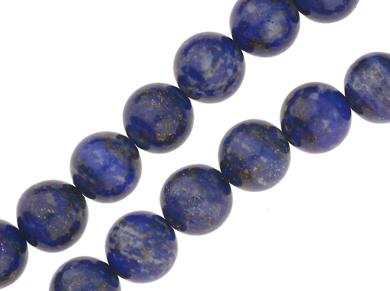Naturalny granatowy, niebieski kamień lapis lazuli, kulka 12 mm