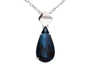 Wisiorek kryształowa łezka, kropelka, srebro 925, kryształ Swarovski® 