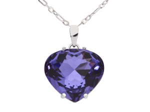 Wisiorek kryształowa kropelka, wachlarz, srebro 925, kryształ Swarovski®