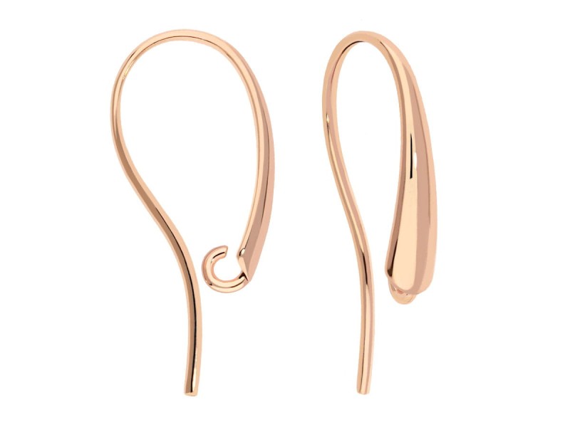 Złoty bigiel otwarty, kolczyk haczyk, z haczykiem kh01, złoto próba 585