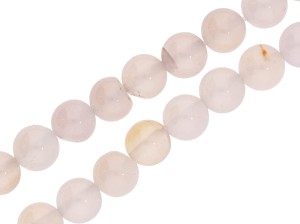 Naturalny biały agat, kulka 8 mm, naturalny kamień 