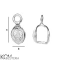 w33 rozmiar krawatka zawieszka srebro naszyjnik swarovski wisiorek kom bizuteria