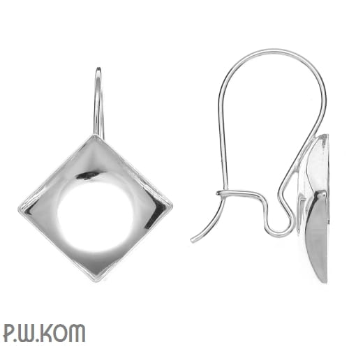 KH10 srebrny kolczyk Swarovski drut