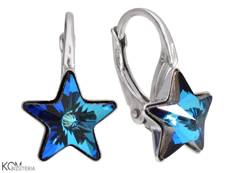 kolczyki z niebieskimi gwiazdami gwiazdkami swarovski.jpg
