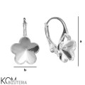 kz57 rozmiar kolczyk Swarovski kwiat