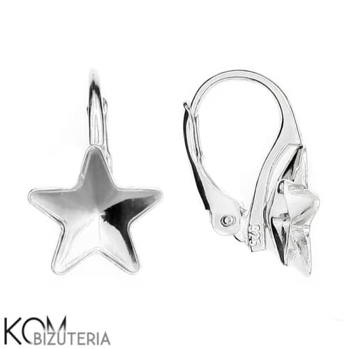 KZ59 swarovski gwiazda leverback kolczyk star leaverback angielski srebrny bigiel kom bizuteria
