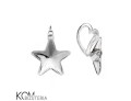 w49 star gwiazda krawatka zawieszka srebro naszyjnik swarovski wisiorek kom bizuteria