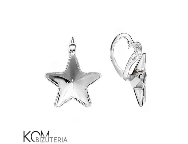 w49 star gwiazda krawatka zawieszka srebro naszyjnik swarovski wisiorek kom bizuteria