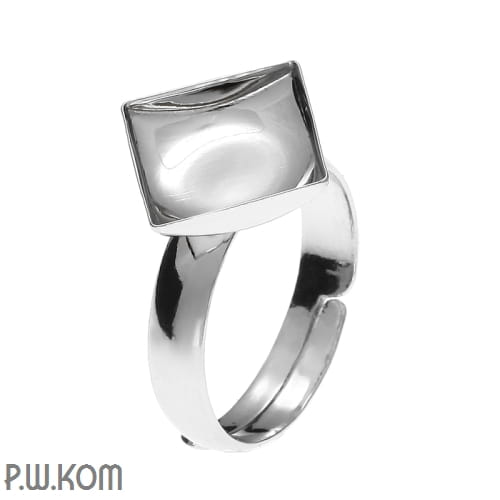 P2 10mm pierścionek baza srebro Swarovski