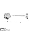 KH19 rozmiar swarovski flower sztyft kolczyk srebro kom bizuteria