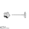 KH19 swarovski kwiat sztyft kolczyk srebro kom bizuteria