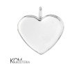 w54 heart serce krawatka zawieszka srebro naszyjnik swarovski wisiorek kom bizuteria