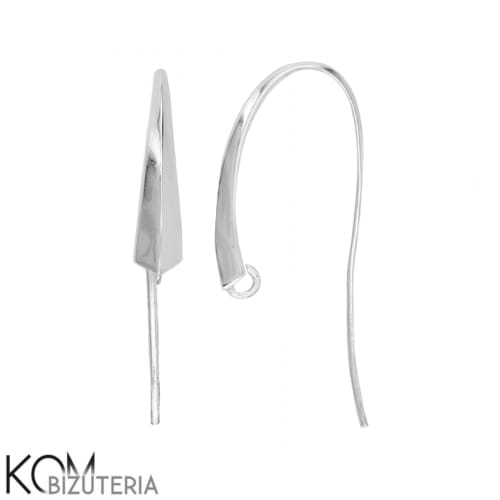 kh22d bigiel otwarty srebrny kolczyk kom bizuteria