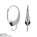 KZ6 leverback kolczyk swarovski leaverback angielski srebrny bigiel rodowany