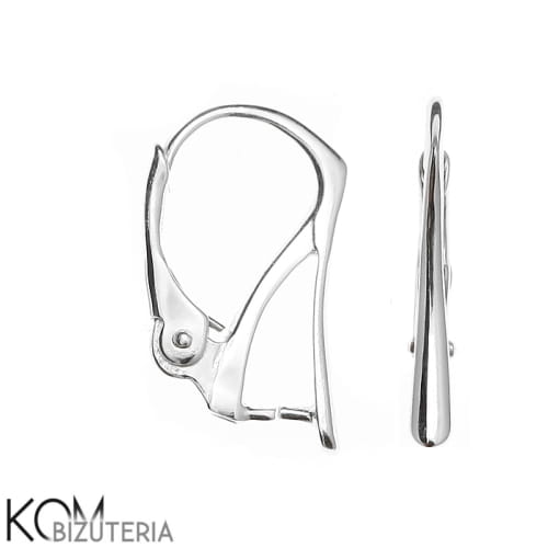 KZ8 leverback kolczyk swarovski leaverback angielski srebrny bigiel rodowany