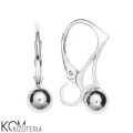 KZ64 leverback kolczyk swarovski leaverback angielski srebrny bigiel rodowany