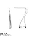 KH2 stecker sztyft kolczyk srebro  rodowane
