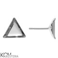 KH15 8mm swarovski cube sztyft kolczyk srebro rodowane kom bizuteria