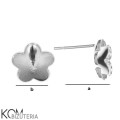 KH16 rozmiar swarovski flower sztyft kolczyk srebro rodowane kom bizuteria