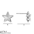 KH20 rozmiar swarovski star sztyft kolczyk srebro rodowane kom bizuteria