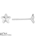 KH21 swarovski gwiazda sztyft kolczyk srebro rodowane kom bizuteria