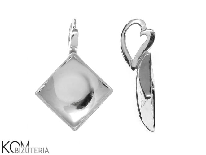 w36 krawatka zawieszka srebro rodowana naszyjnik swarovski wisiorek