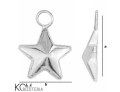 w45 rozmiar gwiazda krawatka zawieszka srebro rodowane  naszyjnik swarovski wisiorek
