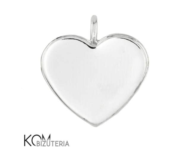 w54 serce krawatka zawieszka srebro rodowane naszyjnik swarovski wisiorek kom bizuteria