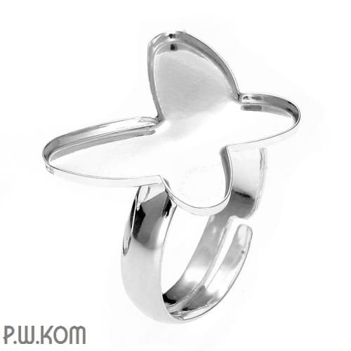P5  swarovski pierścionek baza srebro rodowane