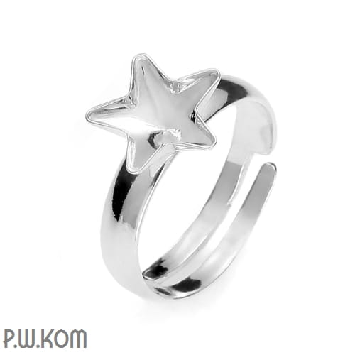 P6  swarovski pierścionek baza srebro rodowane