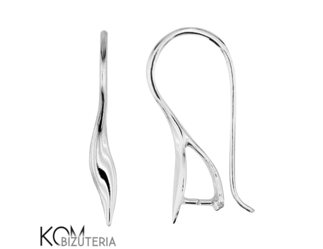 kh32 bigiel otwarty srebrny kolczyk swarovski kom bizuteria