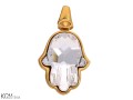 zawieszka pozlacana srebrna dlon fatimy hamsa swarovski