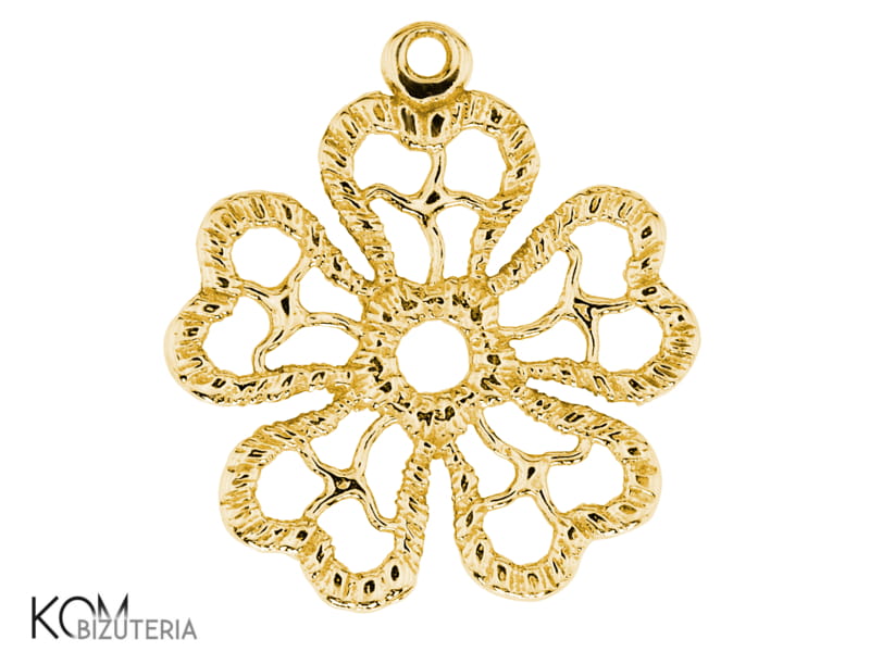 w88 charm weave kwiat koniczyna welna plecionka krawatka zawieszka zloto srebro naszyjnik swarovski wisiorek kom bizuteria.jpg