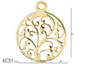 w89 charm kwiaty galezie rosliny krawatka zawieszka srebro zloto naszyjnik swarovski wisiorek kom bizuteria rozmiar.jpg