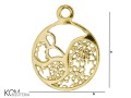 w90 charm kwiaty galezie rosliny krawatka zawieszka zloto srebro naszyjnik swarovski wisiorek kom bizuteria rozmiar.jpg