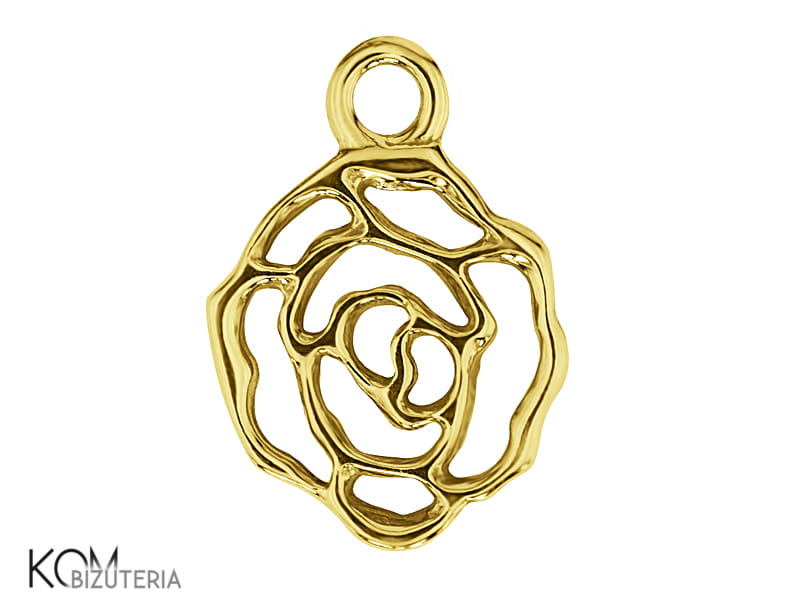 w93 charm kwiat roza rose ozdoba krawatka zawieszka srebro zloto naszyjnik swarovski wisiorek kom bizuteria.jpg