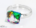 srebro pierscionek crystal vitrail medium cube zielony swarovski.JPG