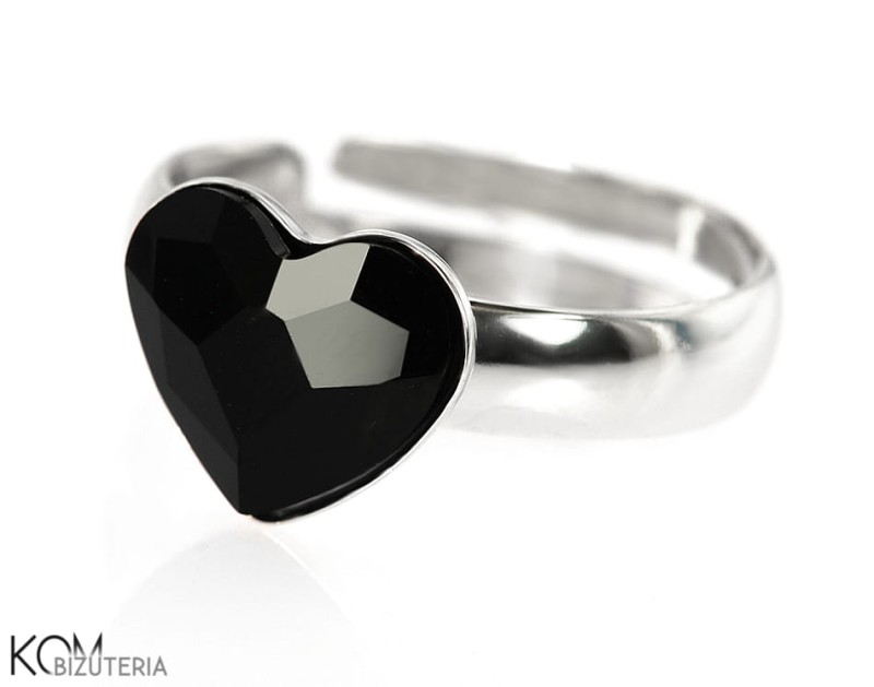 pierscionek serce heart jet black czarny swarovski srebro rodowane kom bizuteria.JPG