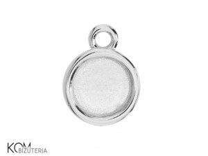 Srebrna zawieszka z miseczką do okrągłych kaboszonów 5mm w106.1