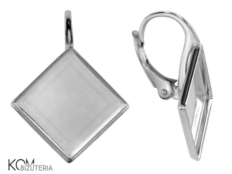 KZ79 leverback kolczyk plaski kwadrat swarovski angielski srebrny bigiel kom bizuteria.jpg