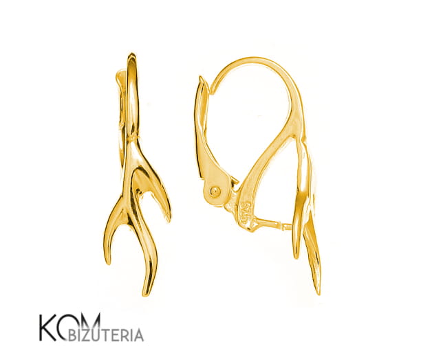 KZ39 leverback kolczyk swarovski galaz leaverback angielski zloty pozlacany zlocony gold-plated srebrny bigiel kom bizuteria.jpg