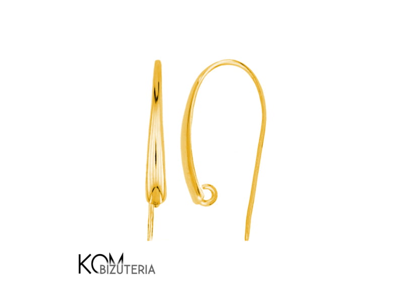 kh23d bigiel otwarty zloty pozlacany zlocony gold-plated kolczyk kom bizuteria.jpg