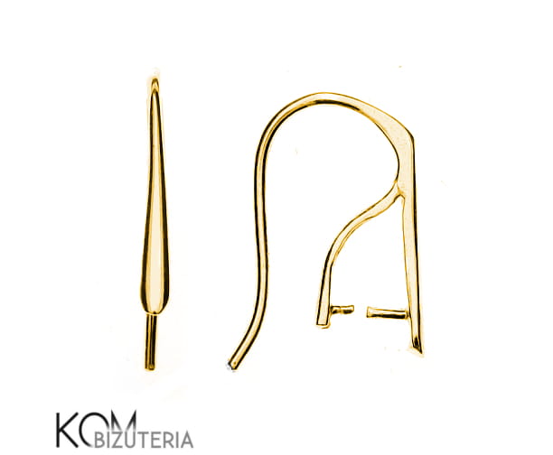 kz34 bigiel otwarty zloty pozlacany zlocony gold-plated srebrny kolczyk kom bizuteria.jpg