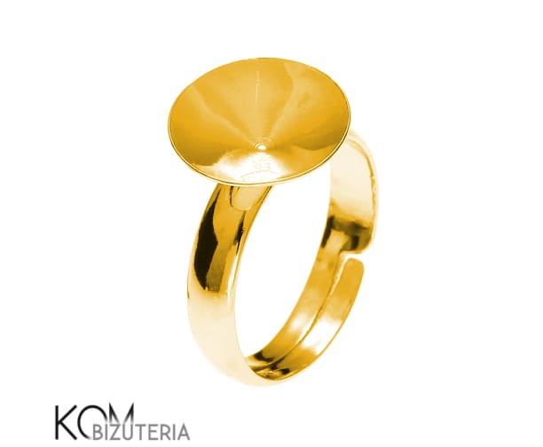 P112 Swarovski rivoli 12 mm pierscionek ring zloty pozlacany zlocony gold-plated srebro swarovski rivoli regulowany kom bizuteria.jpg