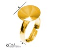 P114 Swarovski rivoli 14 mm pierscionek ring zloty pozlacany zlocony gold-plated srebro swarovski rivoli regulowany kom bizuteria rozmiar.jpg