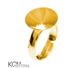 P114 Swarovski rivoli 14 mm pierscionek ring zloty pozlacany zlocony gold-plated srebro swarovski rivoli regulowany kom bizuteria.jpg
