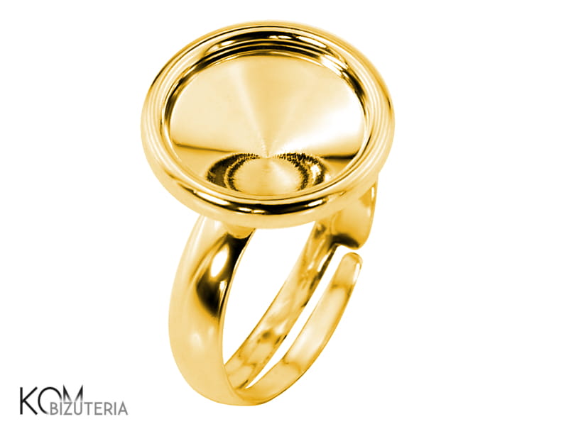 P7 pierscionek ring zloty pozlacany zlocony gold-plated srebro swarovski rivoli rant 12 mm regulowany kom bizuteria.jpg