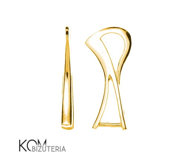 w26 bail krawatka zawieszka zloty pozlacany zlocony gold-plated srebro naszyjnik swarovski wisiorek kom bizuteria.jpg